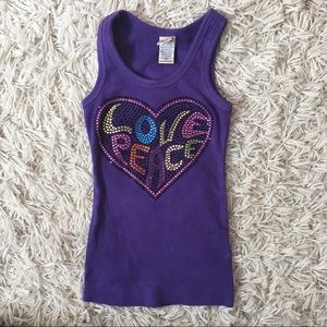Kavio! purple heart tank top. Size 3 (toddler)